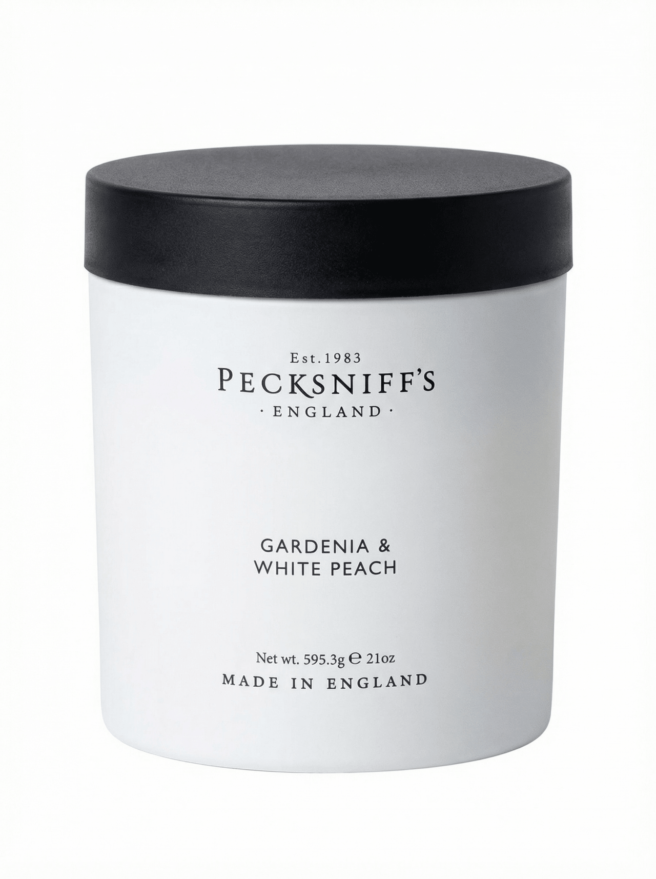 Pecksniffs Gardenia & White Peach Candle - 3 Wick (595g) - liquidation.store