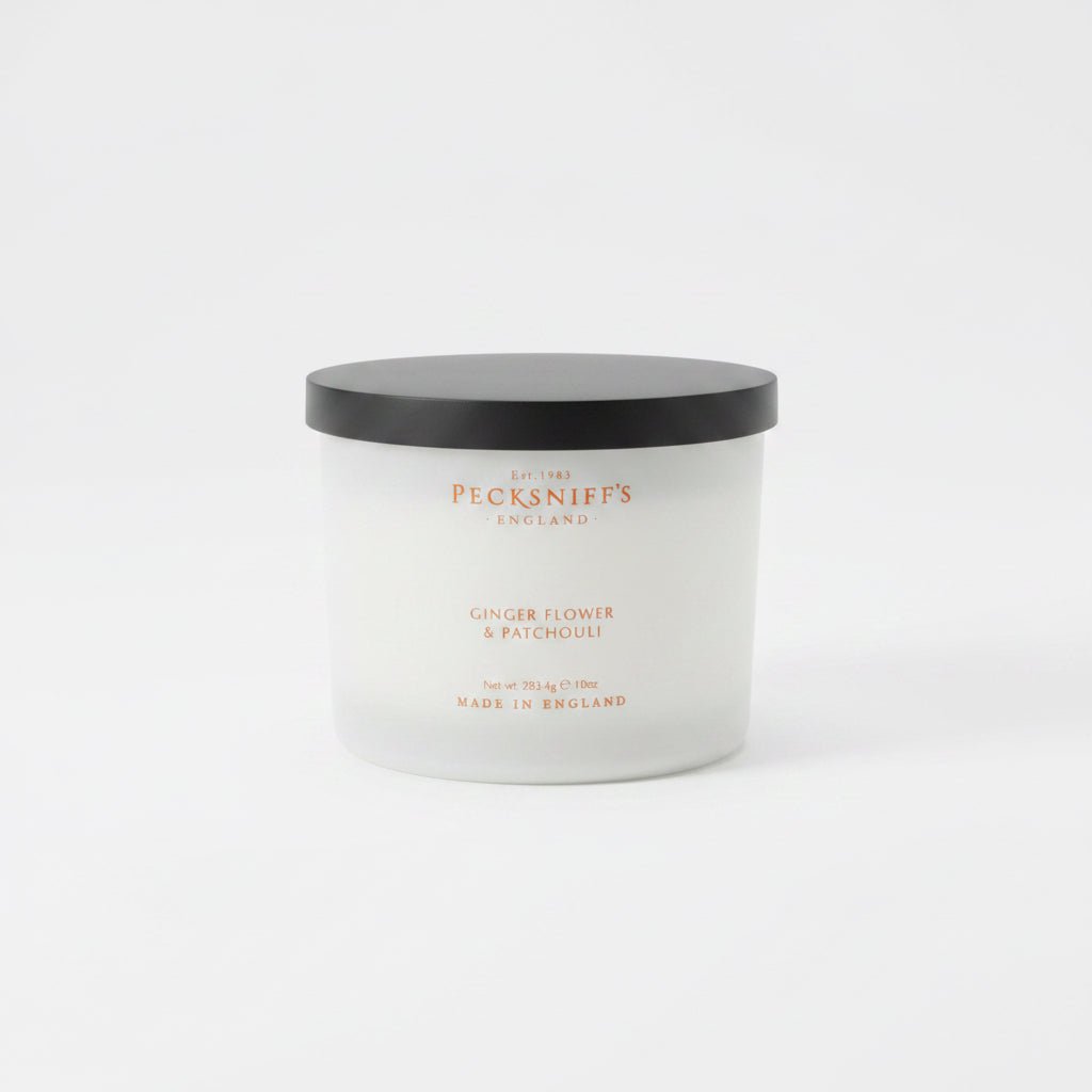 Pecksniff's Ginger Flower & Patchouli Scented Candle - 3 wick - liquidation.store