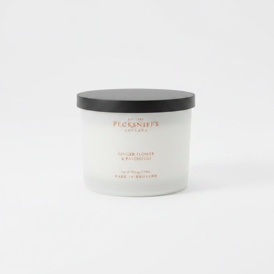 Pecksniff's Ginger Flower & Patchouli Scented Candle - 3 wick - liquidation.store