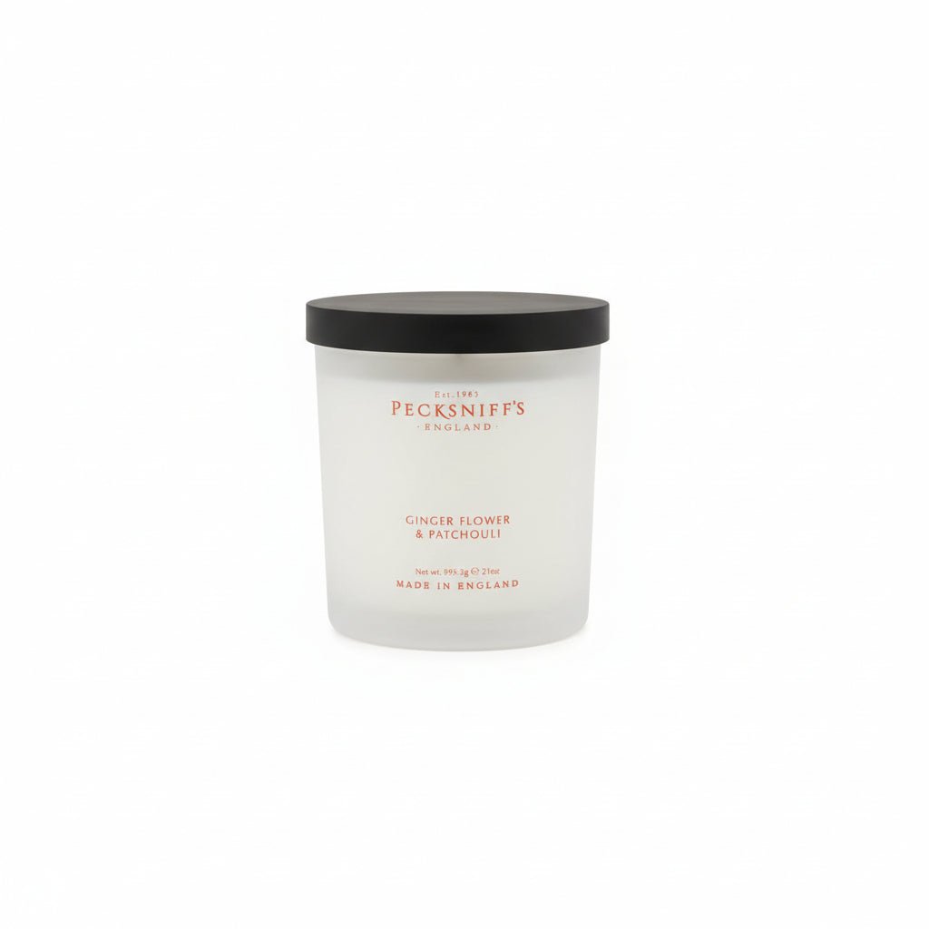 Pecksniff's Ginger Flower & Patchouli Scented Candle - 595g - liquidation.store