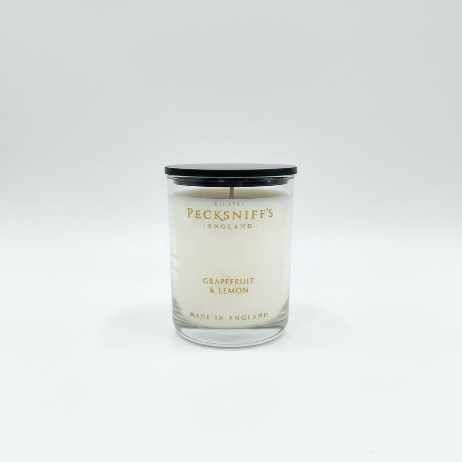 Pecksniff's Grapefruit & Citron Scented Candle in Glass Jar 100g - liquidation.store