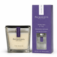 Pecksniff’s Iced Tea & Fig Home Fragrance Duo – Candle & Diffuser - liquidation.store