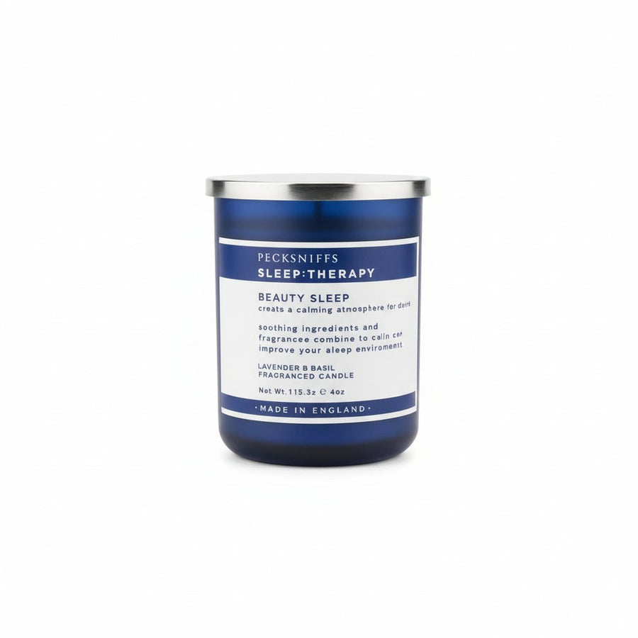 Pecksniffs Lavender & Basil Scented Sleep Therapy Candle - 113g - liquidation.store