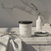 Pecksniff's Lavender & White Tea Scented Candle 198g - liquidation.store