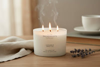 Pecksniff's Lavender & White Tea Scented Candle - 283g - liquidation.store