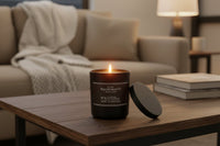 Pecksniff's Leather & Oakmoss Scented Candle 100g - liquidation.store