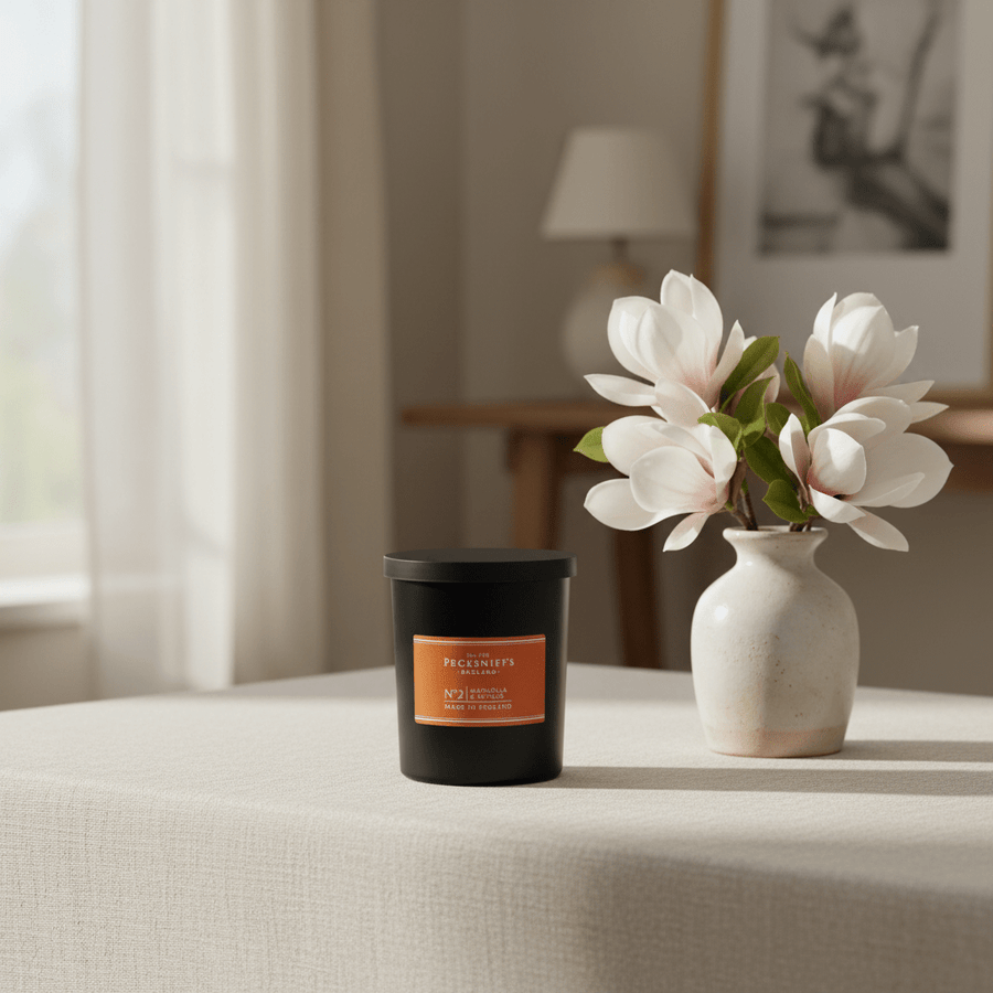 Pecksniff's Magnolia & Ginger Scented Candle - 184g - liquidation.store
