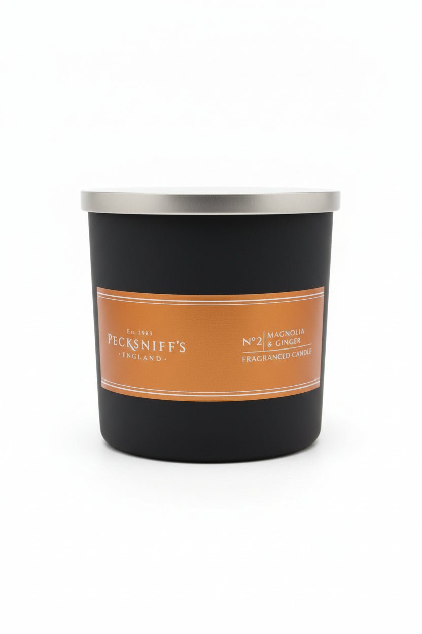 Pecksniff's No. 2 Magnolia & Ginger Fragranced Candle 3wick 515g - liquidation.store