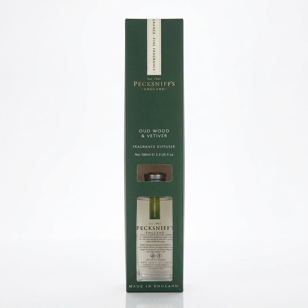 Pecksniffs Oud Wood & Vetiver Reed Diffuser - 100ml - liquidation.store
