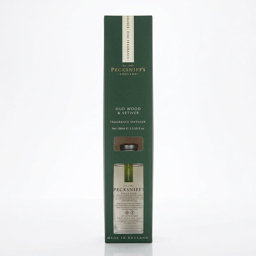 Pecksniffs Oud Wood & Vetiver Reed Diffuser - 100ml - liquidation.store
