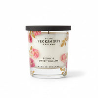 Pecksniff's Peony & Sweet William Scented Candle - 198g - liquidation.store