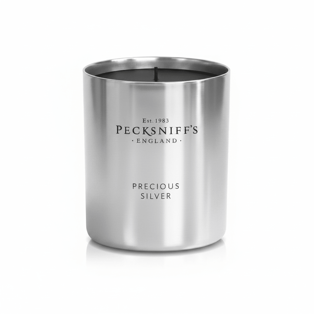 Pecksniffs Precious Silver Candle - 1 Wick (198g) - liquidation.store