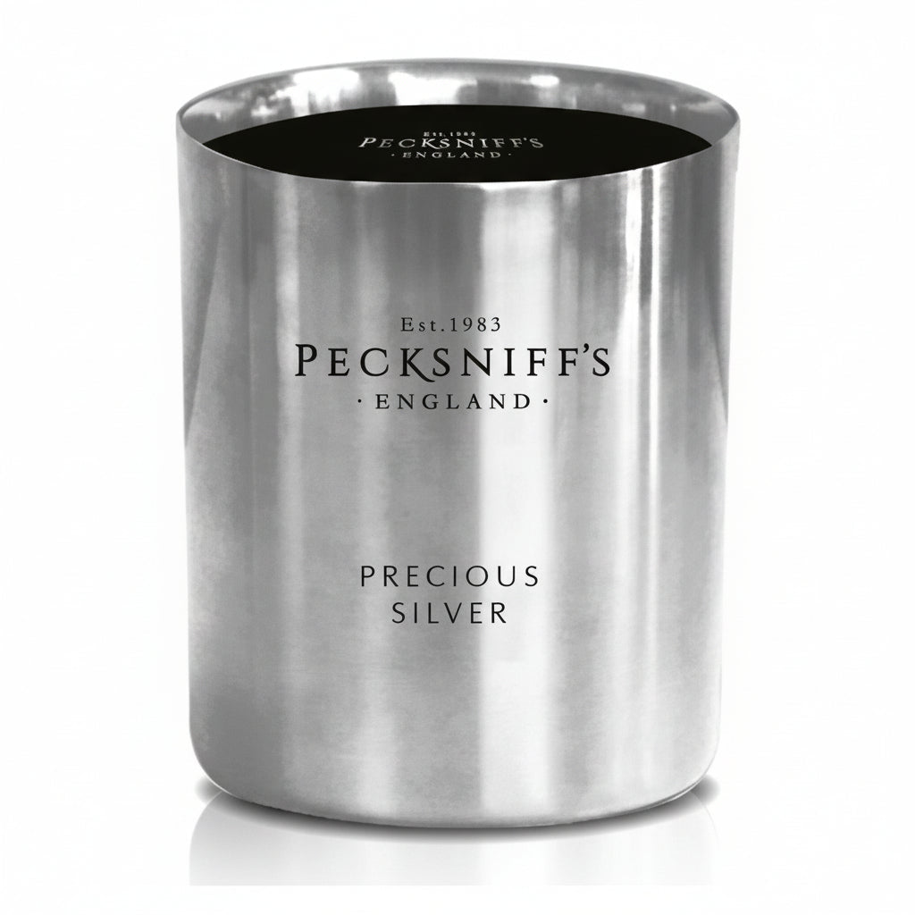 Pecksniffs Precious Silver Candle - 1 Wick (198g) - liquidation.store