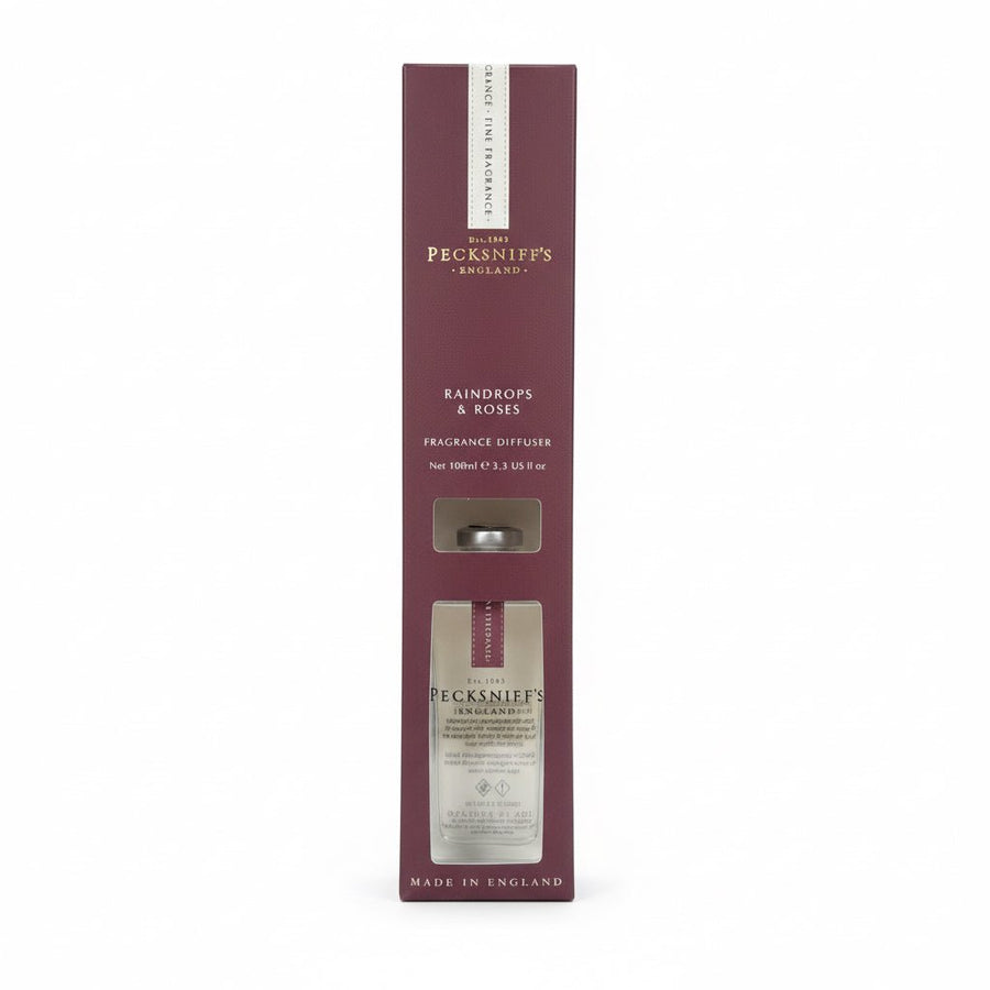 Pecksniff's Raindrops & Roses Fragrance Diffuser 100ml - liquidation.store