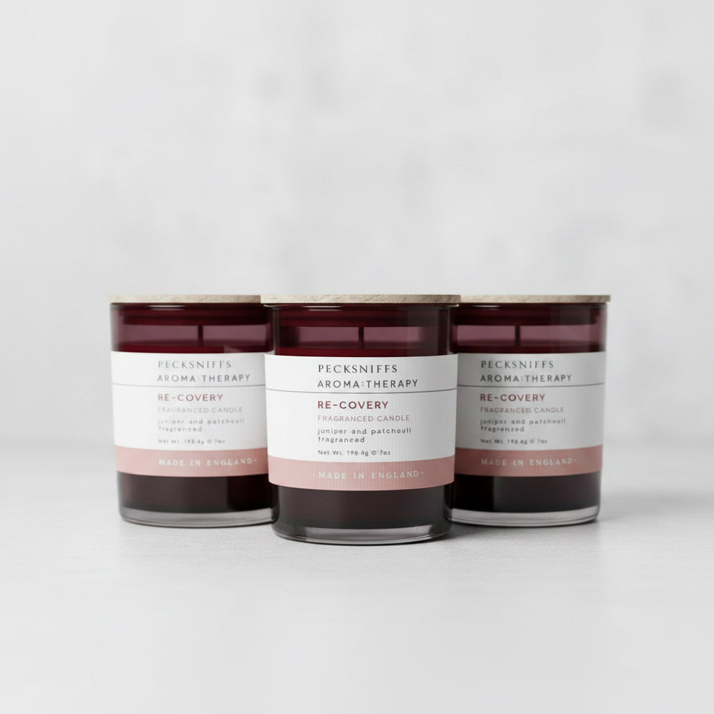 Pecksniffs Recovery Juniper and Patchouli Aromatherapy Candle 198g - liquidation.store