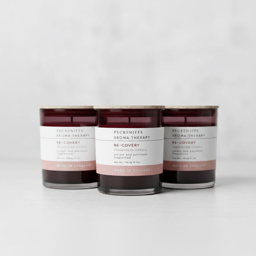 Pecksniffs Recovery Juniper and Patchouli Aromatherapy Candle 198g - liquidation.store