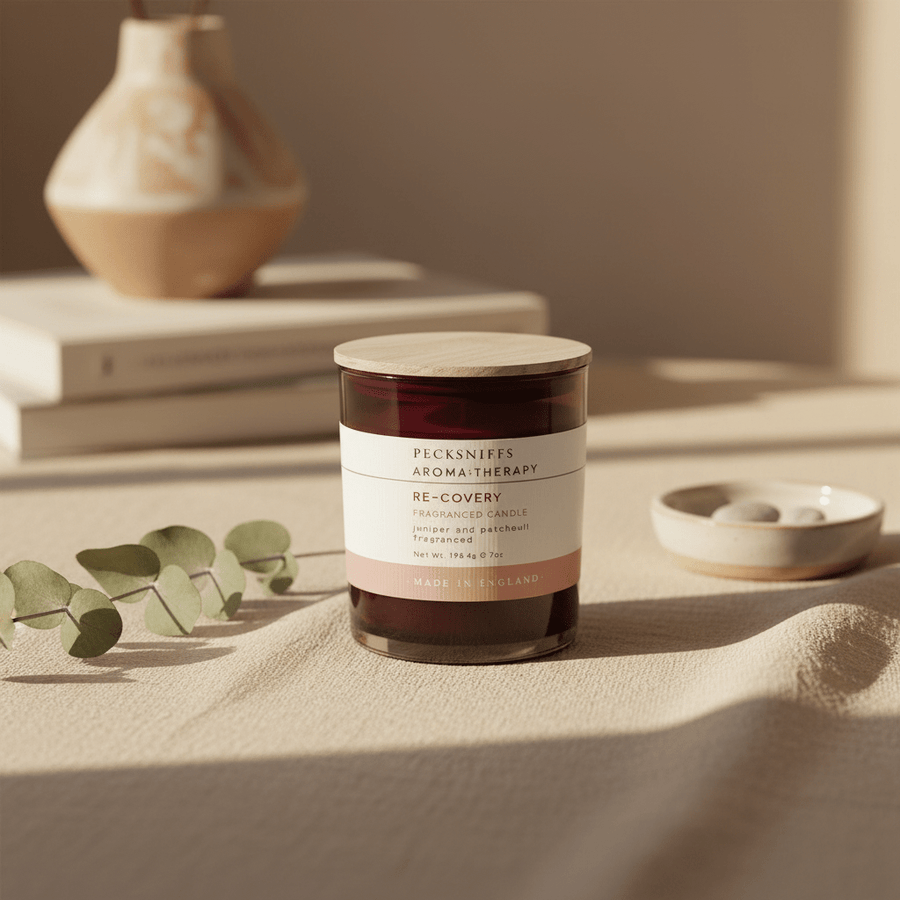 Pecksniffs Recovery Juniper and Patchouli Aromatherapy Candle 198g - liquidation.store