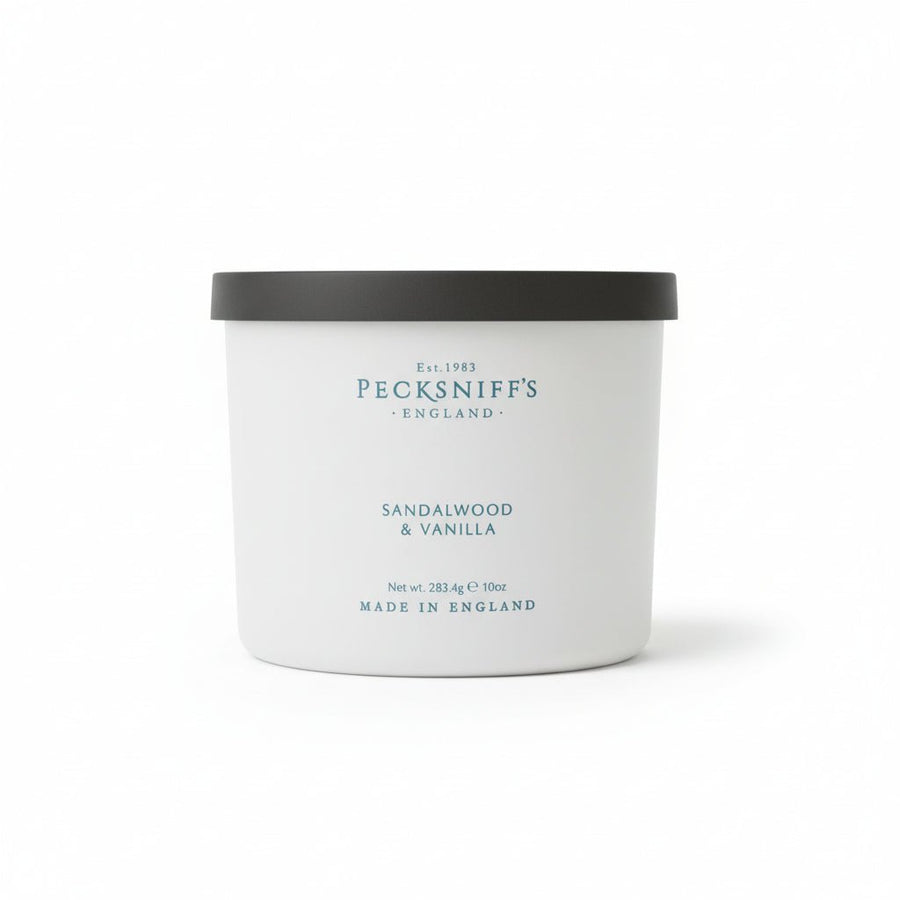 Pecksniff's Sandalwood & Vanilla Scented Candle 283g - liquidation.store