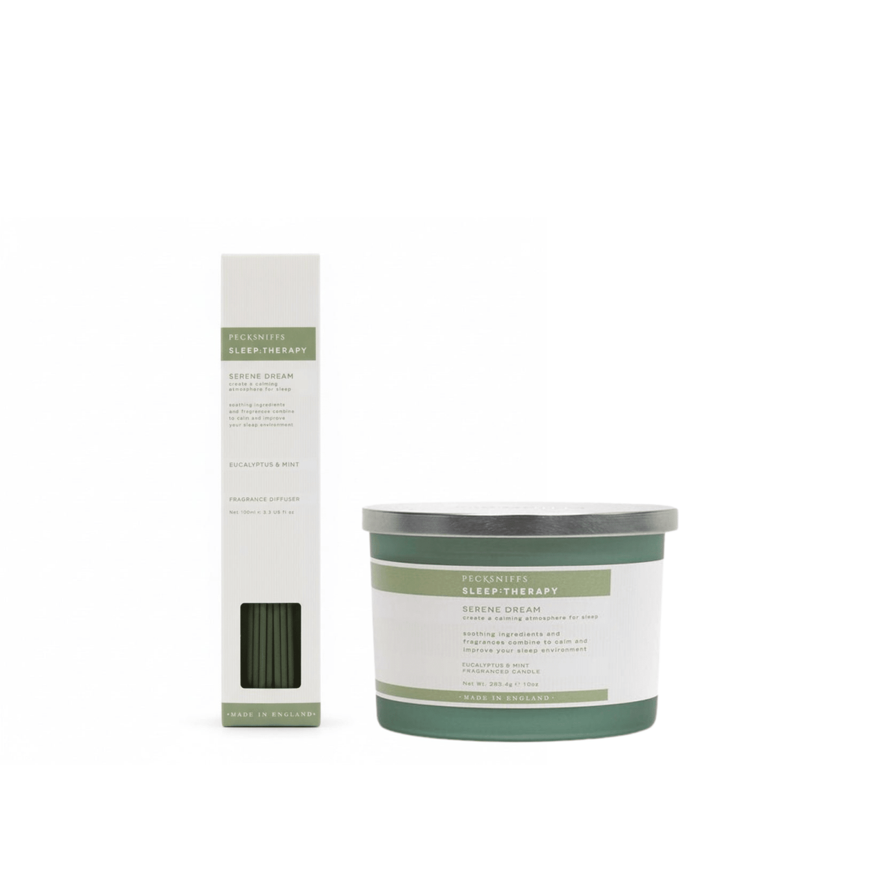 Pecksniffs Sleep:Therapy Serene 3 wick Candle & Diffuser - liquidation.store