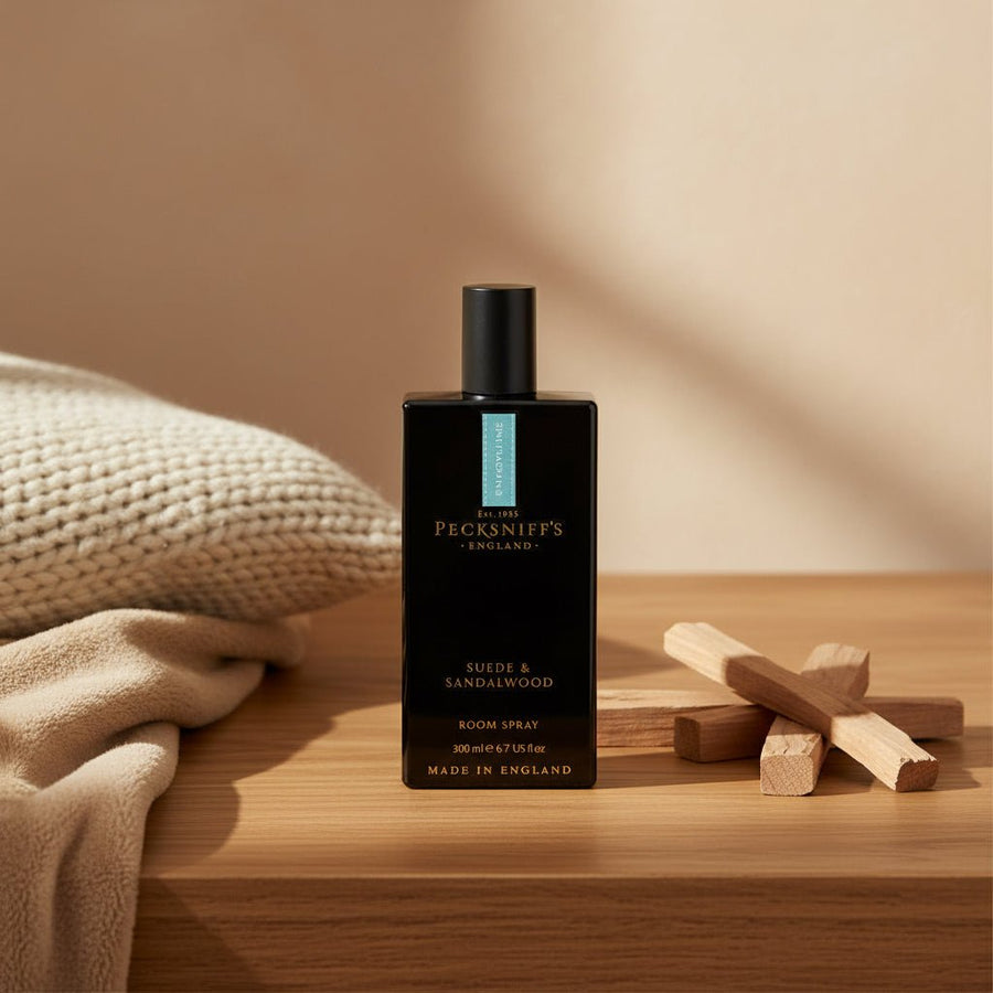 Pecksniff's Suede & Sandalwood Room Spray 300ml - liquidation.store