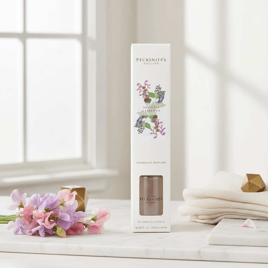 Pecksniff's Sweet Pea & Larkspur Fragrance Diffuser 100ml - liquidation.store