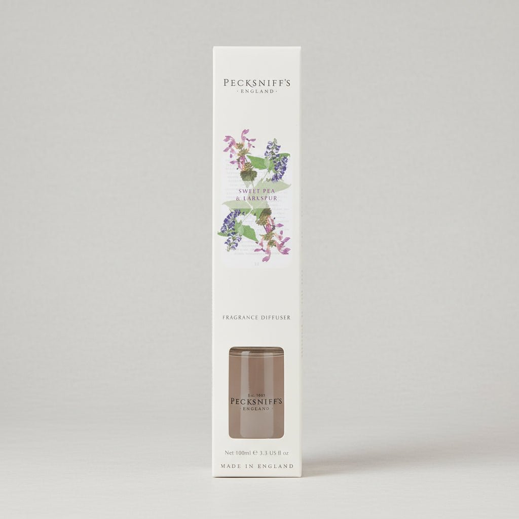 Pecksniff's Sweet Pea & Larkspur Fragrance Diffuser 100ml - liquidation.store