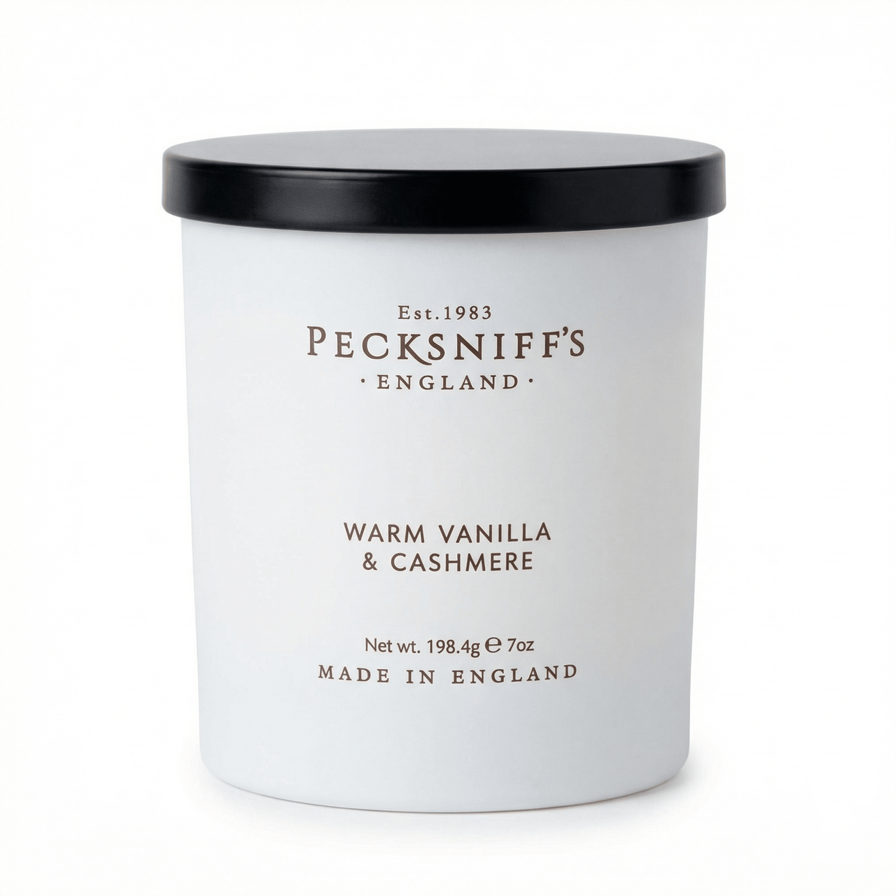Pecksniffs Warm Vanilla & Cashmere Candle - 198g - liquidation.store