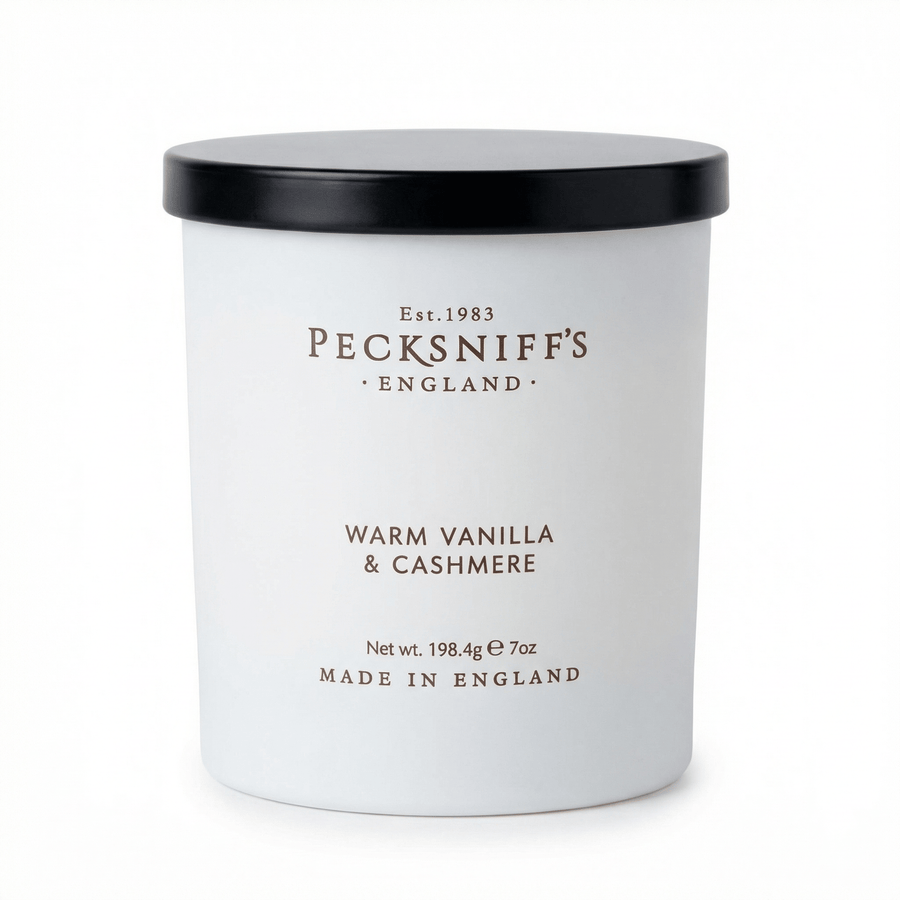 Pecksniffs Warm Vanilla & Cashmere Candle - 198g - liquidation.store