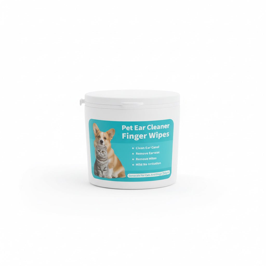 Pet Ear Cleaner Finger Wipes For Cats And Dogs 50 wipes - liquidation.store