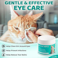Pet Eye Wipes for Cats and Dogs - Tear Stain Cleaner - liquidation.store