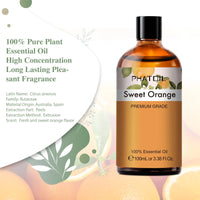 Thumbnail for PHATOIL Sweet Orange Essential Oil for Aromatherapy & Diffuser - 100ml - liquidation.store