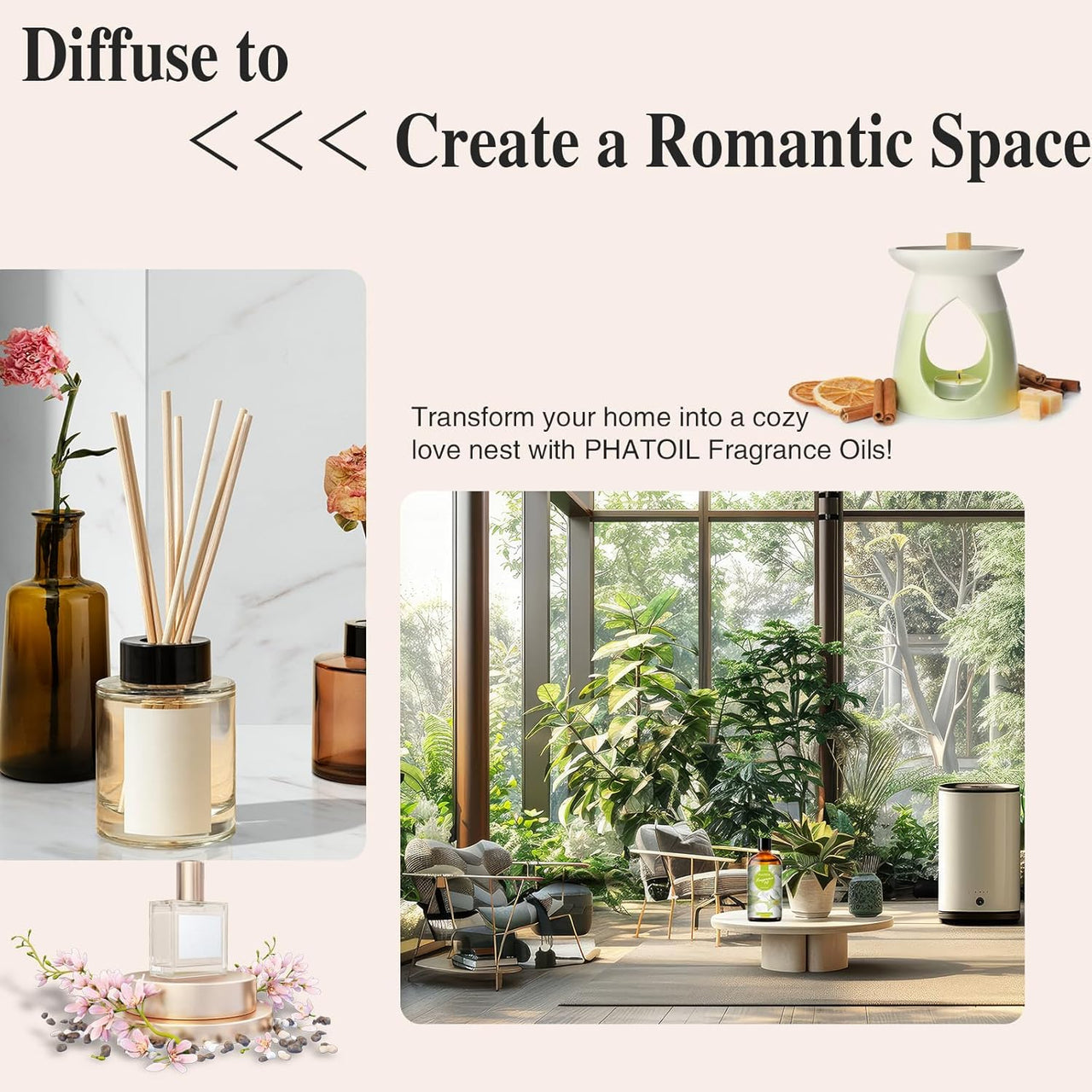 PHATOIL White Musk Fragrance Oil for Aromatherapy & Diffuser - 100ml - liquidation.store