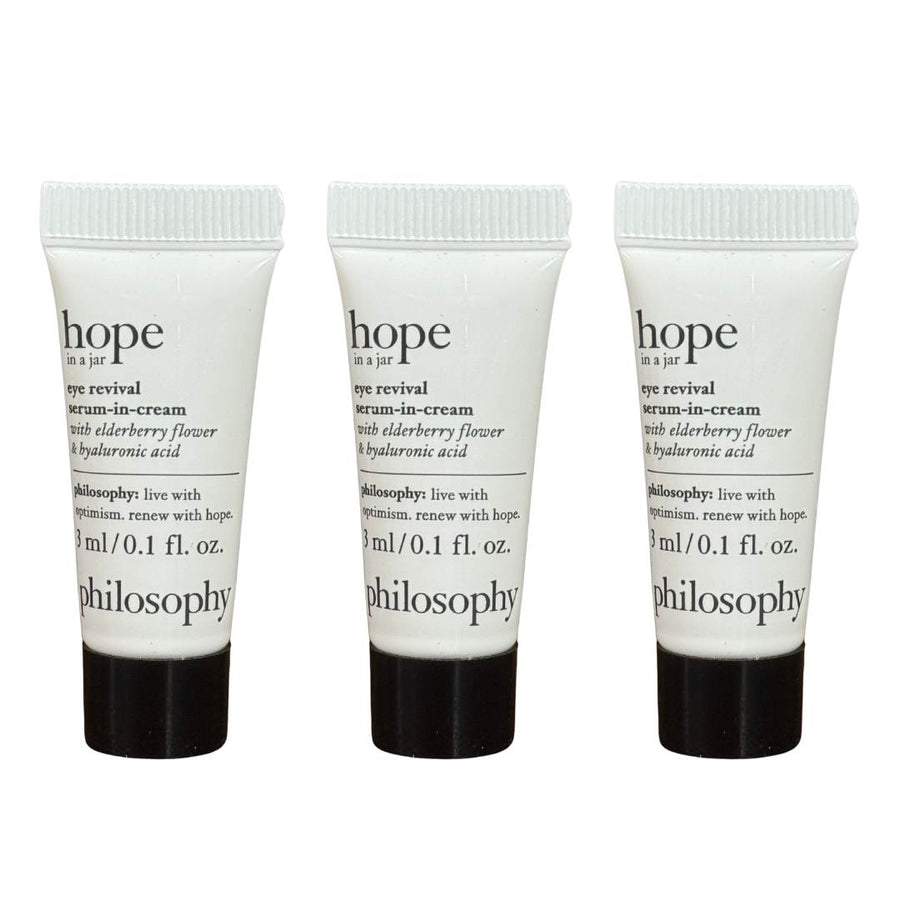 Philosophy hope in a jar eye revival serum - in - cream - 3 X 3ml - liquidation.store