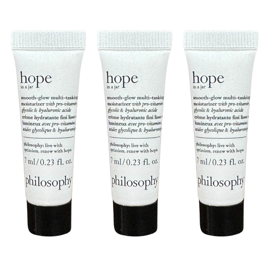 Philosophy Hope in a Jar Smooth - glow multi - tasking moisturiser - 7ml X3 - liquidation.store