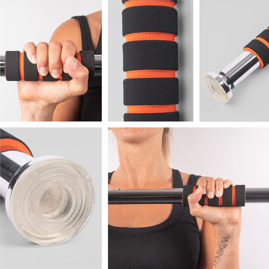 Phoenix Fitness Doorway Pull Up and Chin Up Bar 62 - 100cm - liquidation.store