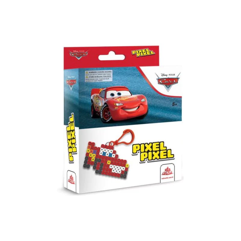 Pixel Pixel Bead Activity Set - Cars Lightning McQueen Keychain - liquidation.store