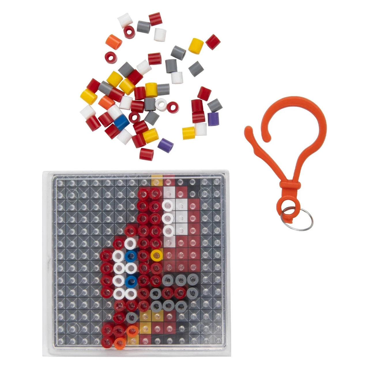 Pixel Pixel Bead Activity Set - Cars Lightning McQueen Keychain - liquidation.store