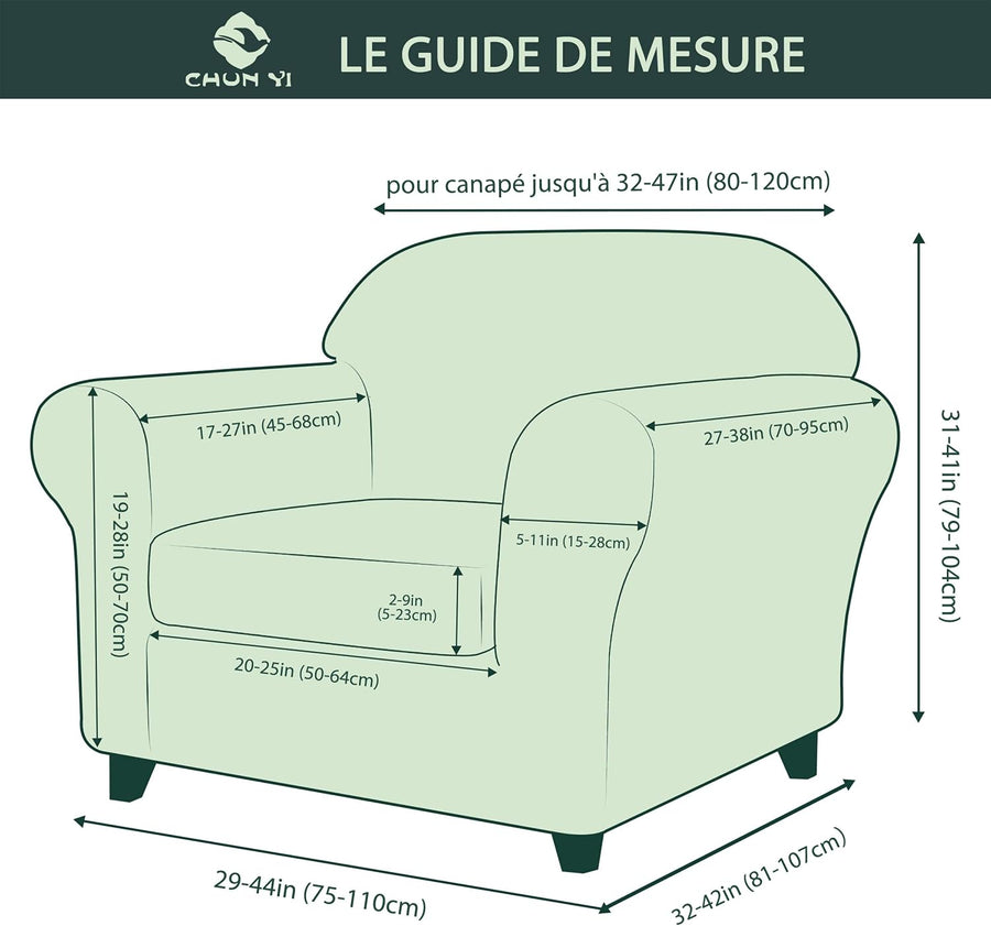 Plain Elastic Sofa Cover Chair - Bright Grey - liquidation.store