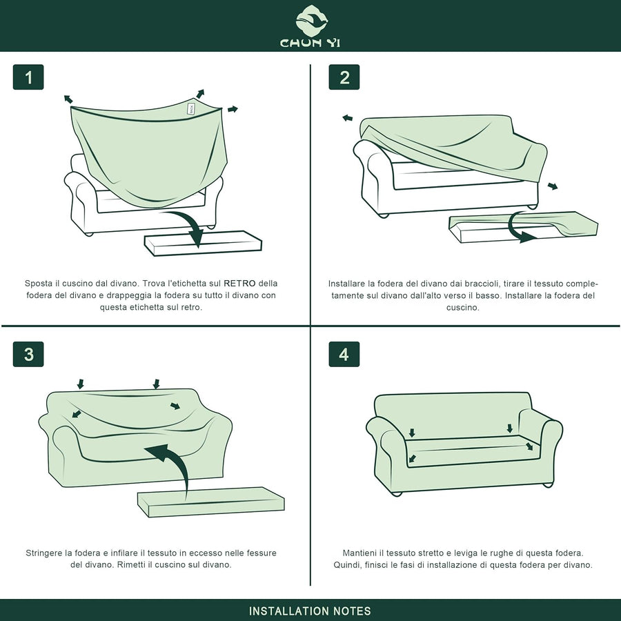 Plain Elastic Sofa Cover Chair - Bright Grey - liquidation.store