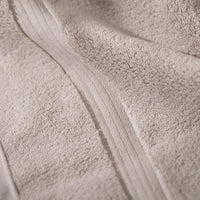 Plush Cotton Bath Towel Oatmeal x3 - liquidation.store