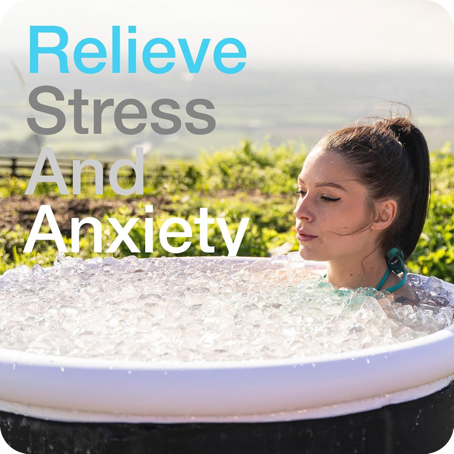 Polar Large Ice Bath Recovery Tub Black - 370 litre - liquidation.store