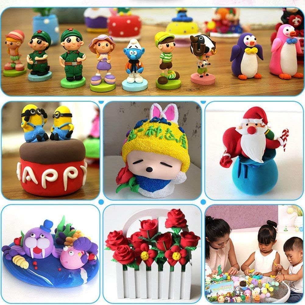 Clay Store Polymer Clay Set 24 Colours Nontoxic Clay & Tools – liquidation.store