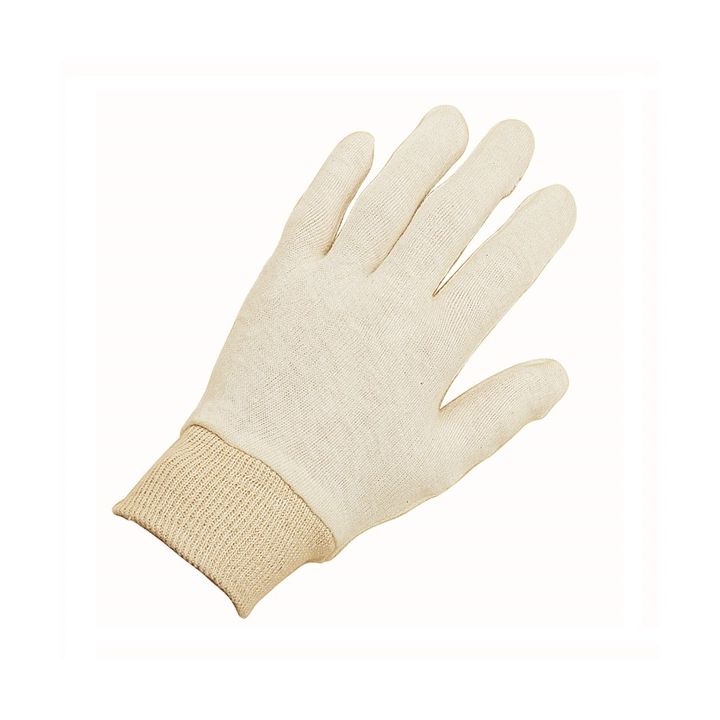 Portwest Knitwrist Work Gloves - Beige (XL) 12 Pairs - liquidation.store