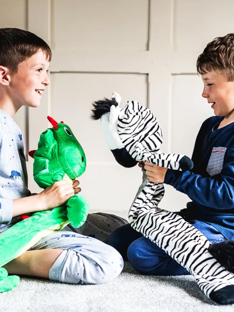 Potwells Designs Green Dinosaur Extra Long Hot Water Bottle - liquidation.store