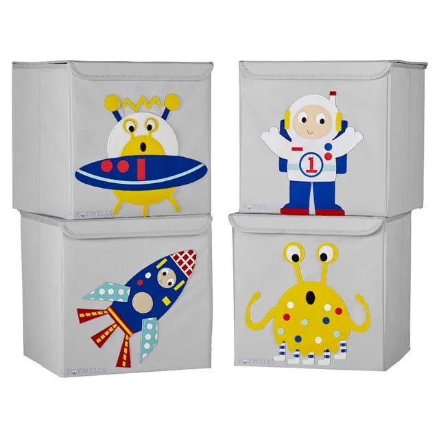 Potwells Designs Kids Storage Box - Alien - liquidation.store