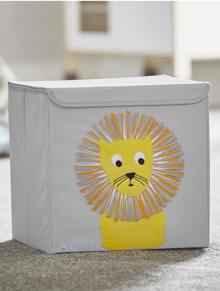 Potwells Designs Kids Storage Box - Lion - liquidation.store