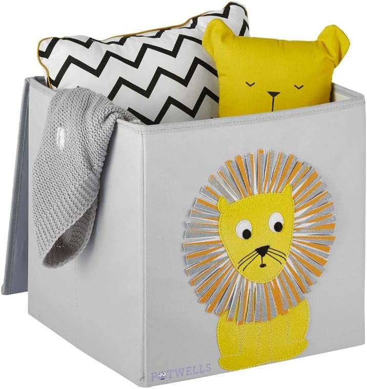 Potwells Designs Kids Storage Box - Lion - liquidation.store