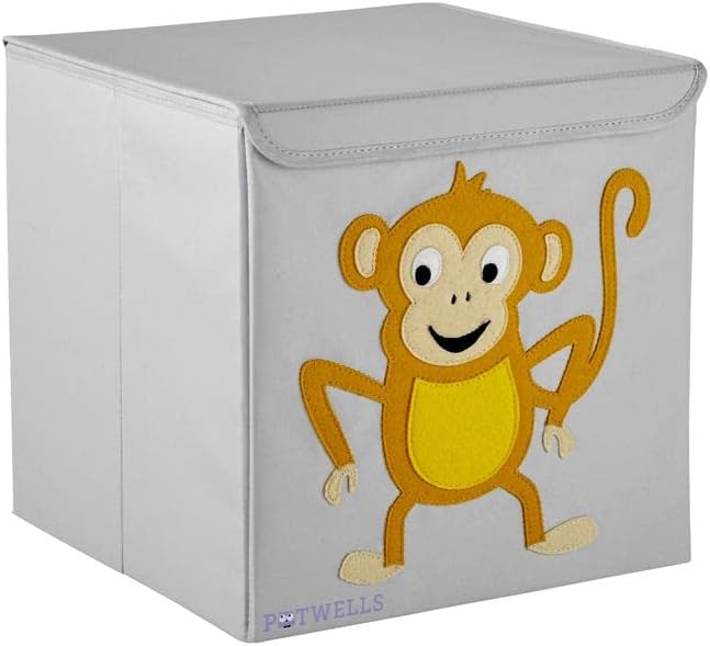 Potwells Designs Ltd Kids Storage Box - Monkey - liquidation.store
