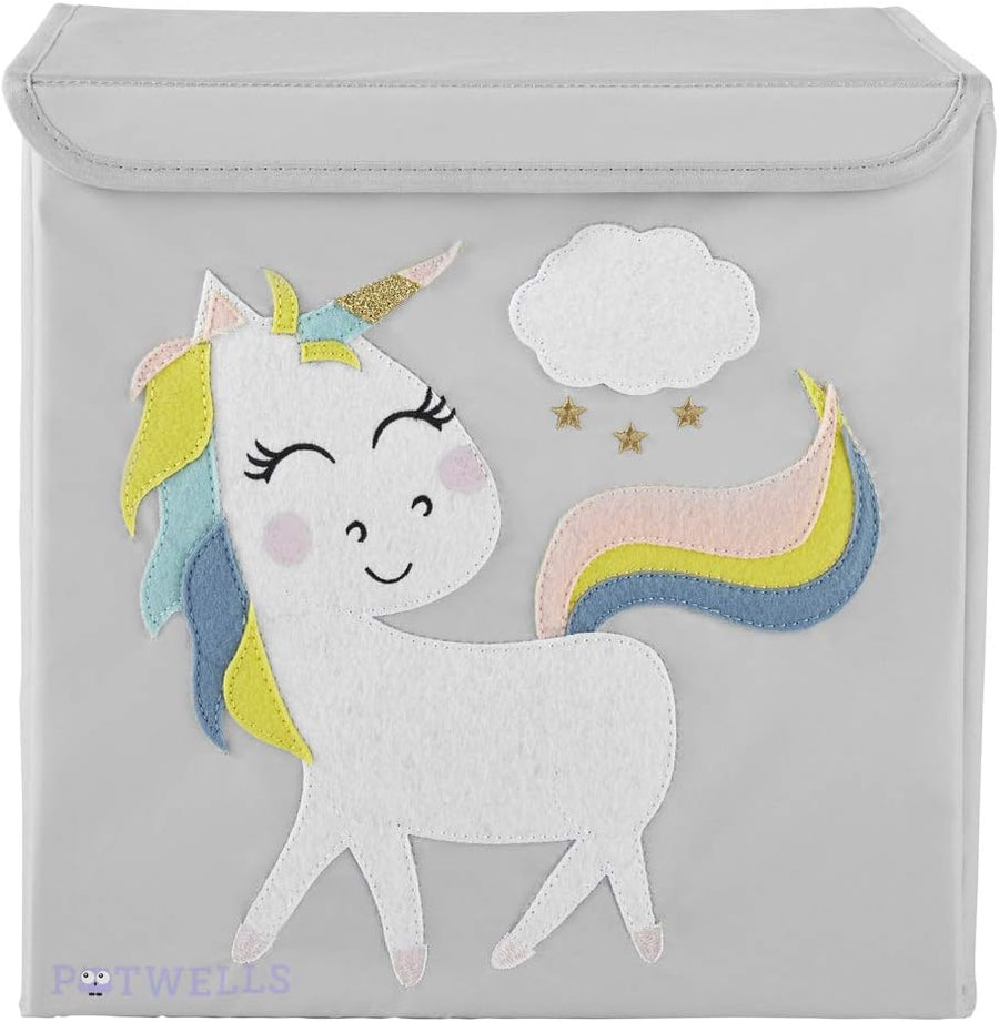 Potwells Designs Ltd Kids Storage Box - Unicorn - liquidation.store