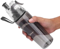 Powerfull BPA - Free 2 - in - 1 Sports Spray Water Bottle - Black - liquidation.store